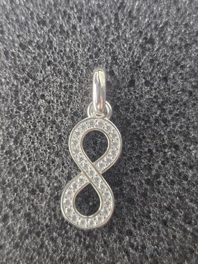 Thomas Sabo Silver Infinity Pendant with Sparkling Clear Stones